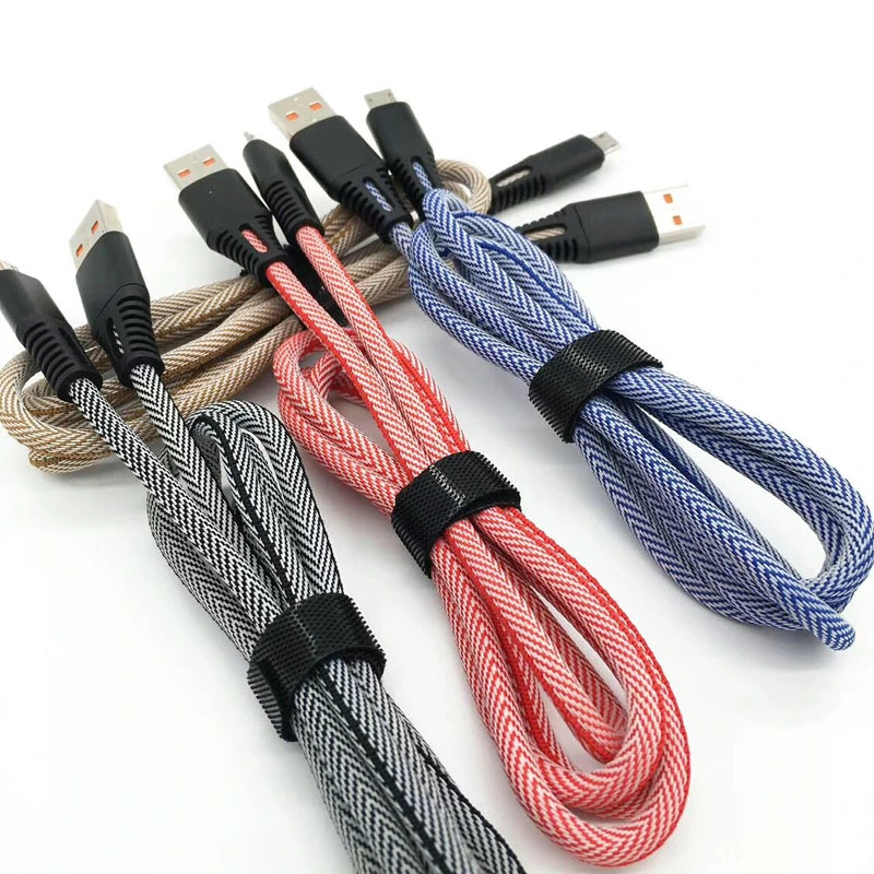 High Speed Braied USB Cable Micro USB Phone Data Cable for iPhone Cable