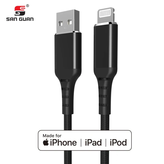 Кабель для передачи данных USB-кабель для зарядки Оригинальный сертифицированный Mfi кабель USB a Lightning C189 с нейлоновой оплеткой для iPhone/iPad/iPod