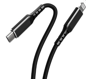 USB-кабель с нейлоновой оплеткой C89, USB-кабель для передачи данных, 2,4 А для iPhone, iPad, iPod